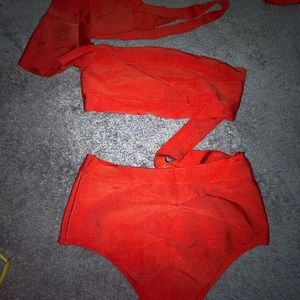 Bandage swimsuit one piece